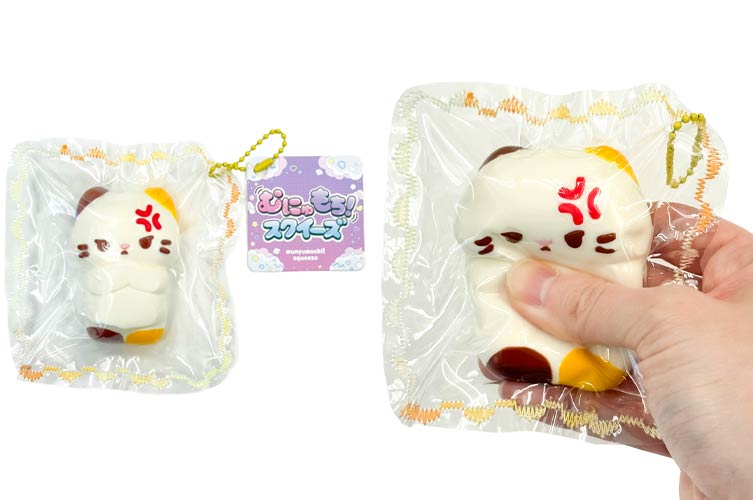 むにゅもちスクイーズ　ムカねこ