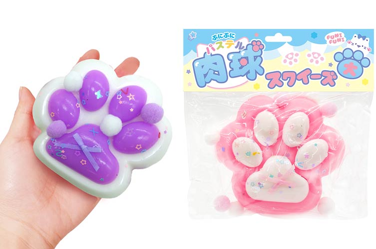 ぷにぷにパステル肉球スクイーズ　大