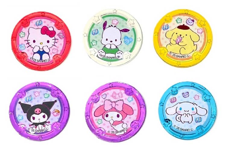 うきぴかコイン　サンリオキャラクターズ