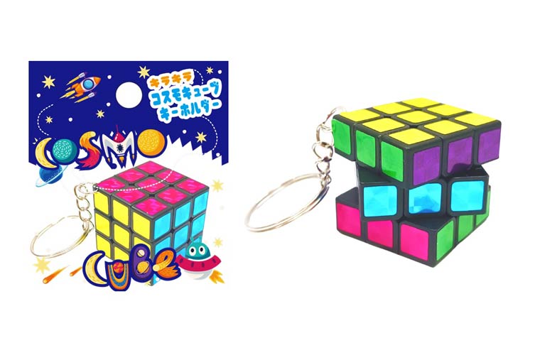 キラキラコスモキューブ　キーホルダー